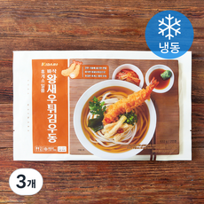 휴게소일품 키다리 바삭 왕새우튀김우동 2인분 (냉동), 632g, 3개