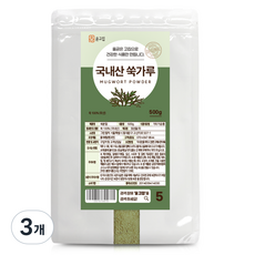 윤고집 쑥가루, 500g, 3개
