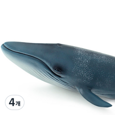 Bandi Toy 海洋藍鯨軟膠動物公仔, 4個
