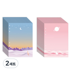 SECOND MANSION A5 6孔補充內頁 月光雪花狐狸+粉色沙漠組, 2套