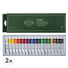 탐사 전문가용 수채화 튜브 물감, 12ml, 18색