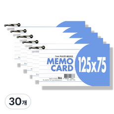 아이비스 메모 카드, 혼합색상, 90매입, 30개