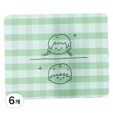 미소로운 모던 심플 마우스패드 3mm, L025, 6개