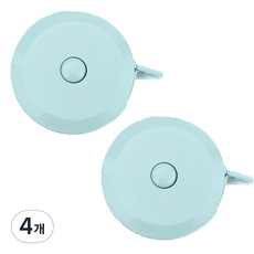 유로엔젤 可愛迷你多用途捲尺 藍色, 4個, 1.5m