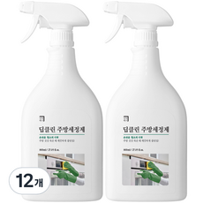 살림백서 딥클린 주방세정제, 12개, 800ml