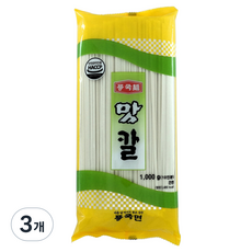 Poongkuk 刀削麵條, 1kg, 3入