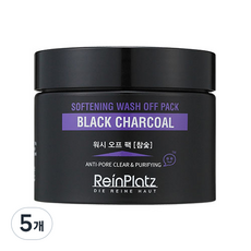 라인플라츠코스메틱 소프트닝 워시오프 팩 참숯 100g, 1개입, 5개