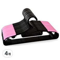 데코즈인 라운드 논슬립 옷걸이, 핑크, 4개