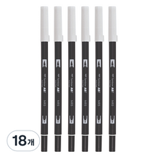 톰보 ABT 듀얼 브러시펜, N95 쿨 그레이 1, 18개