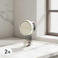 몰투데이 욕실 주방 강력 흡착 다용도 걸이, 하얀색, 2개