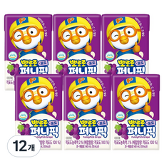 뽀로로 퍼니픽 포도 주스, 12개, 140ml