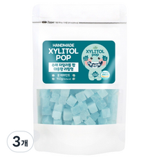 자일리톨팝 파우치 쿨페퍼민트, 150g, 3개