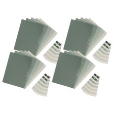 세우세 A4 그라데이션 L자 파일 5종 + 인덱스 스티커 120p 세트, 베이지그린, 4세트