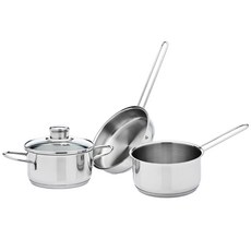 휘슬러 인덕션 스낵냄비 3종 세트, 실버, 스튜팟 14cm + 소스팬 14cm + 프라이팬 16cm, 1세트