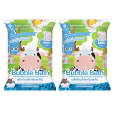 Saboo 台灣公司貨 泡沫沐浴粉 MILK 牛奶, 100g, 2包