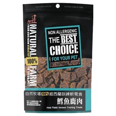 NATURAL FARM 自然牧場 鱈魚鹿肉 訓練軟零食系列 100%紐西蘭 不含麩質 不含人工色素, 1包, 90g