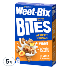 위트빅스 바이트 살구 크런치 시리얼, 500g, 5개