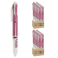Pentel 飛龍 i+五色筆鋼珠筆管 BGH5-MP 10支, 金屬粉紅, 2盒