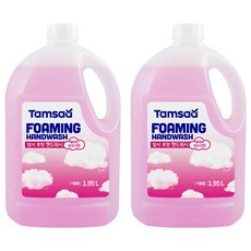 Tamsaa 泡沫洗手液 嬰兒粉香, 2個, 1950ml
