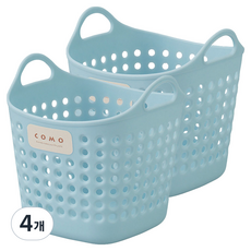 이노마타 사각 소프트 미니 바스켓 4466, 터코이즈, 4개
