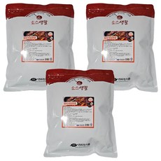 斗元食品 韓式辣炒豬肉調味粉, 3個, 1kg