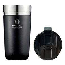 리벤스 모던 스텐 보온보냉 텀블러, 블랙, 480ml, 1개