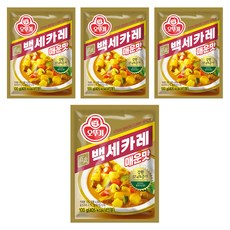 오뚜기 백세카레 매운맛, 100g, 4개