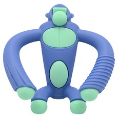 Nuby 童趣動物矽膠固齒器, 3個月以上, 大猩猩, 1個