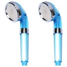 替換型SPA細孔增壓過濾蓮蓬頭 GT-02, 2個, 藍色