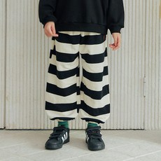 vavkids 兒童毛圈布條紋束口褲