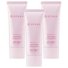 SENKA 專科 台灣公司貨 水透亮白發光霜, 單一顏色, 40g, 3條