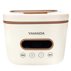 YAMADA 隨行加熱小方盒 白色 YLB-23DM010 不沾塗層易清洗 定時加熱 辦公室/旅行適用