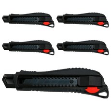 Peace Tools 和平 309 美工刀, 5個, 黑色