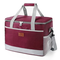 랑고 위트 보온보냉가방 25L, 레드, 1개