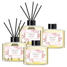 珠寶擴香瓶 + 擴香棒組, 四月清新, 4個