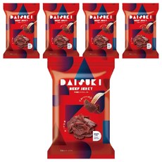 DAISUKI 台意思吉 經典原味牛肉乾 啾系軟嫩 Juicy 濃郁肉汁, 150g, 5包