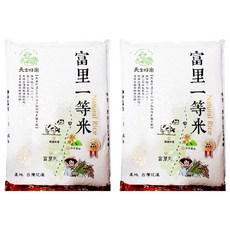 天生好米 富里米 花蓮優質好米 米粒飽滿晶瑩 真空包裝, 3kg, 2包, CNS一等