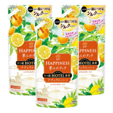Lenor 蘭諾 日本原裝進口 HAPPINESS 衣物柔軟精 柑橘馬鞭草香 補充包, 370ml, 3包