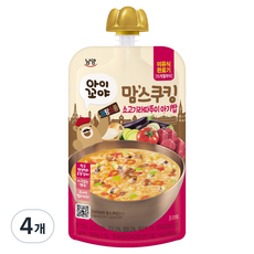 맘스쿠킹 소고기 라따뚜이 아가밥 15개월부터, 140g, 4개