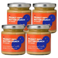 라잇 피넛 100% 버터크런치, 200g, 4개