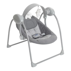Chicco Relax & Play 電動音樂安撫搖搖椅 適用年齡0個月以上, 月牙灰, 1個