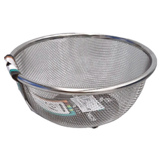 PEARL LIFE 珍珠金屬 不鏽鋼瀝水籃 87g, 銀色, 1個