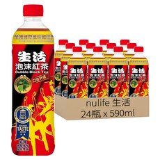 nulife 生活 泡沫紅茶, 590ml, 24瓶