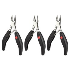 ZioBiz 趾甲專用鉗, 3個, 黑色