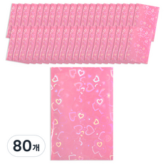 파스텔 컬러 슬리브, 진핑크, 80개