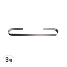 스테인레스 욕실화 걸이 2구, 실버, 3개