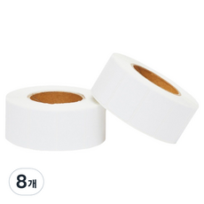 위시플릭 바코드 인쇄지 감열라벨지 600p, 8개