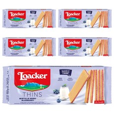 Loacker 萊佳哈斯 薄片藍莓優格威化餅, 5個, 150g