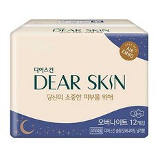 디어스킨 에어엠보 슬림 생리대 날개형, 오버나이트, 12개입, 1개