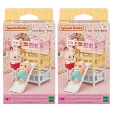 EPOCH Sylvanian Families 森林家族 附溜滑梯的寶寶三層床公仔組 5741, 2套